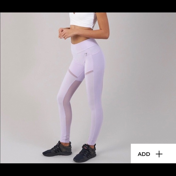 Gymshark lavender leggings with mesh details - Picture 3 of 6